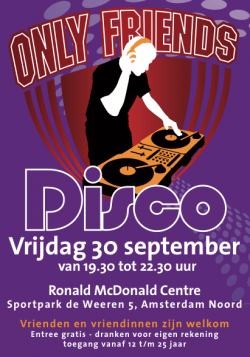 Poster Only Friends Disco