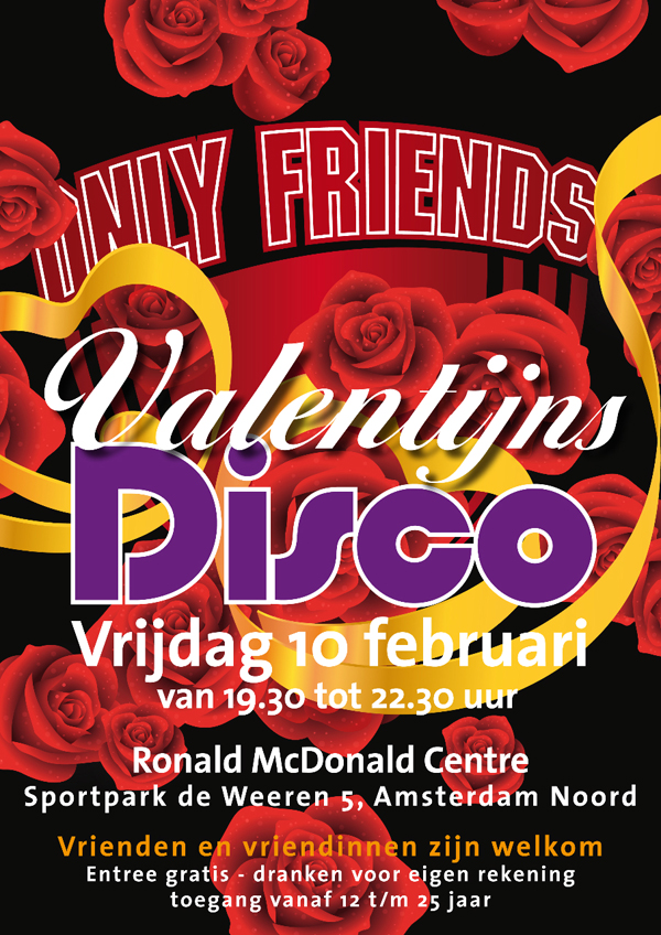 Poster Valentijnsdisco Poster Valentijnsdisco