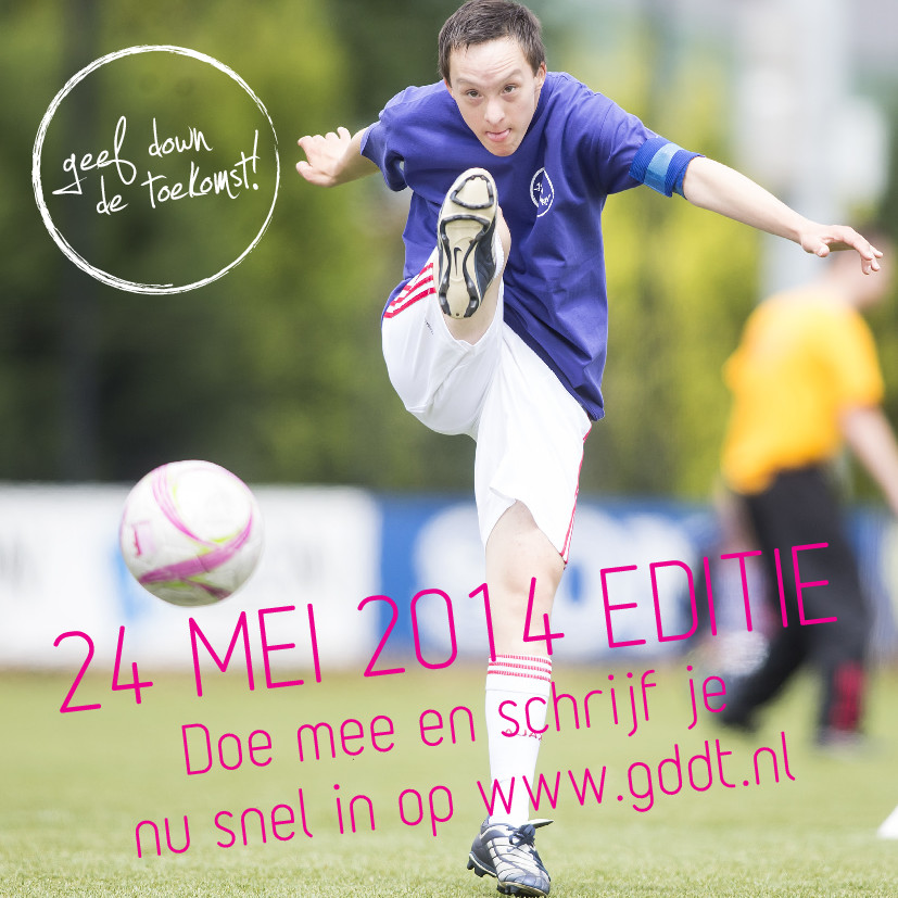 Voetbaltoernooi voor kinderen met Downsyndroom en hun vriendjes en vriendinnetjes