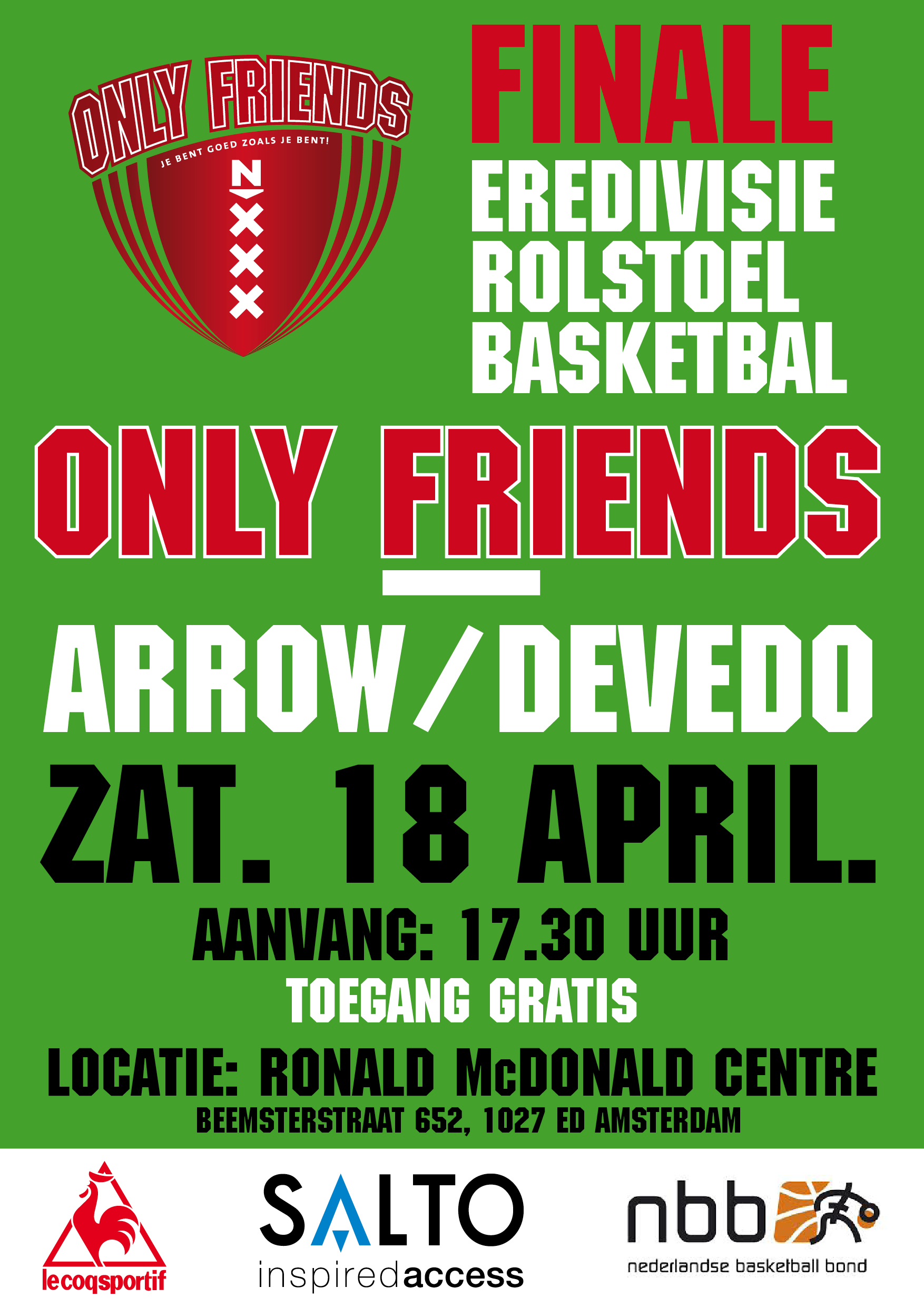 Basketbal finale 18 april DEFF