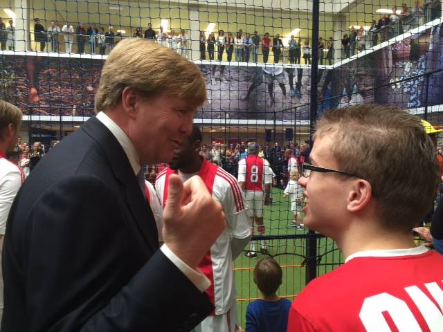 Koning Willem Alexander met Dylan van Only Friends