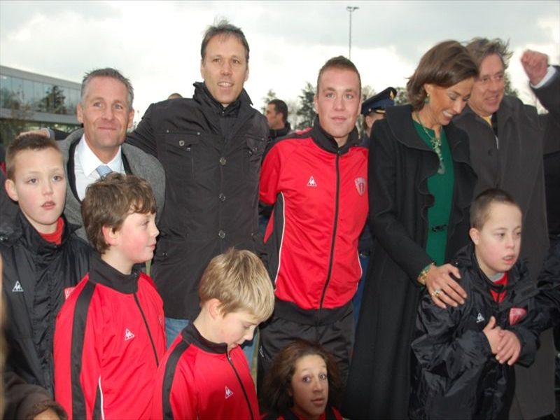 Dennis, Marco, Myron en prinses Marilène
