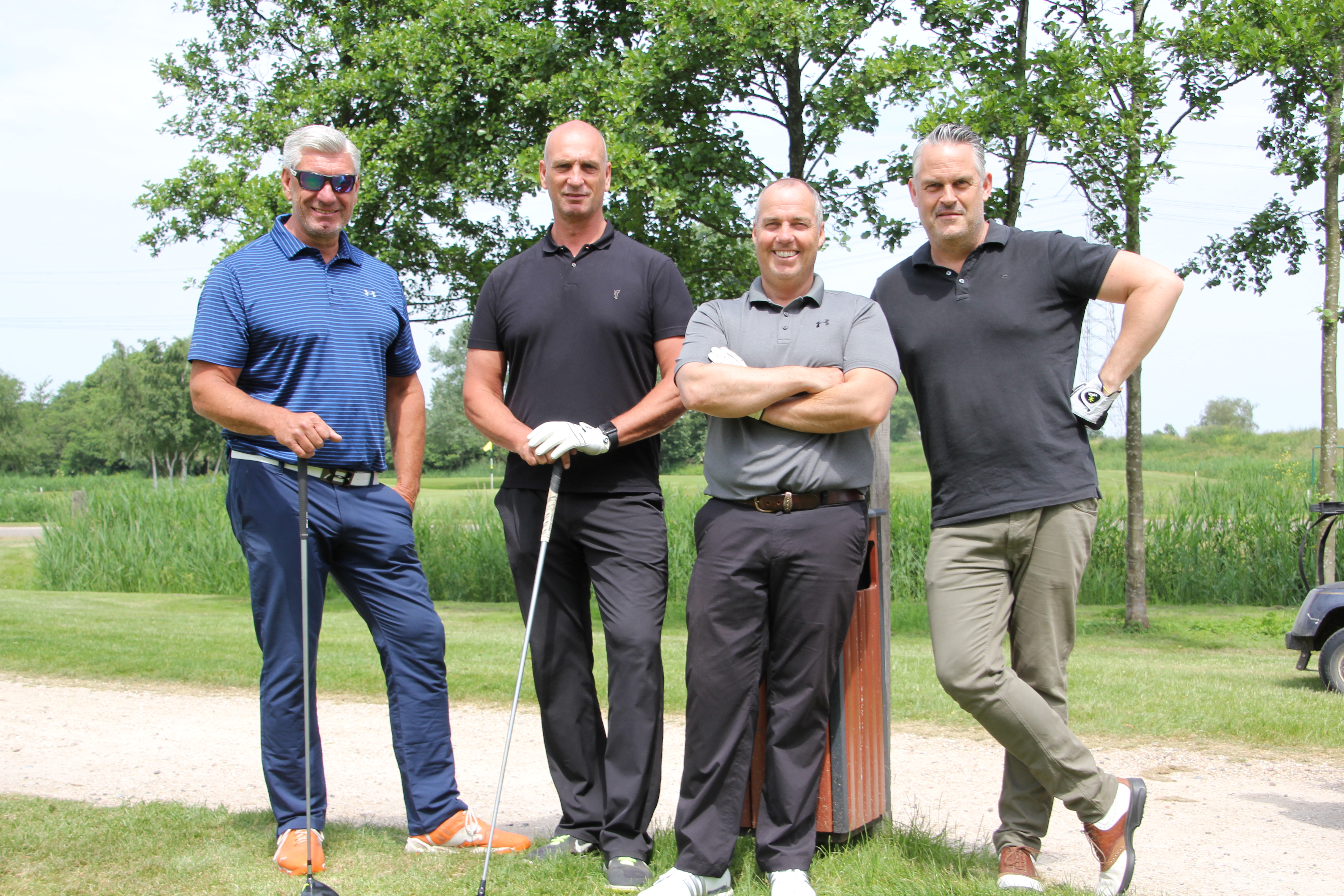 Winnende flight: Ton Tepaske en friends